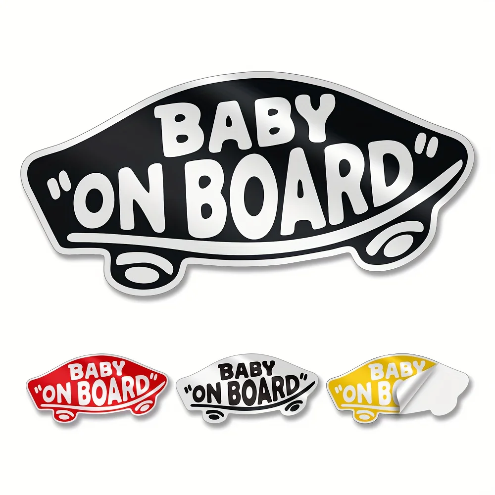 2Pcs 5Inch Baby Sticker Waterproof Vinyl Decal, Fade Resistant for Car SUV Van Truck Stroller Bumper Decor