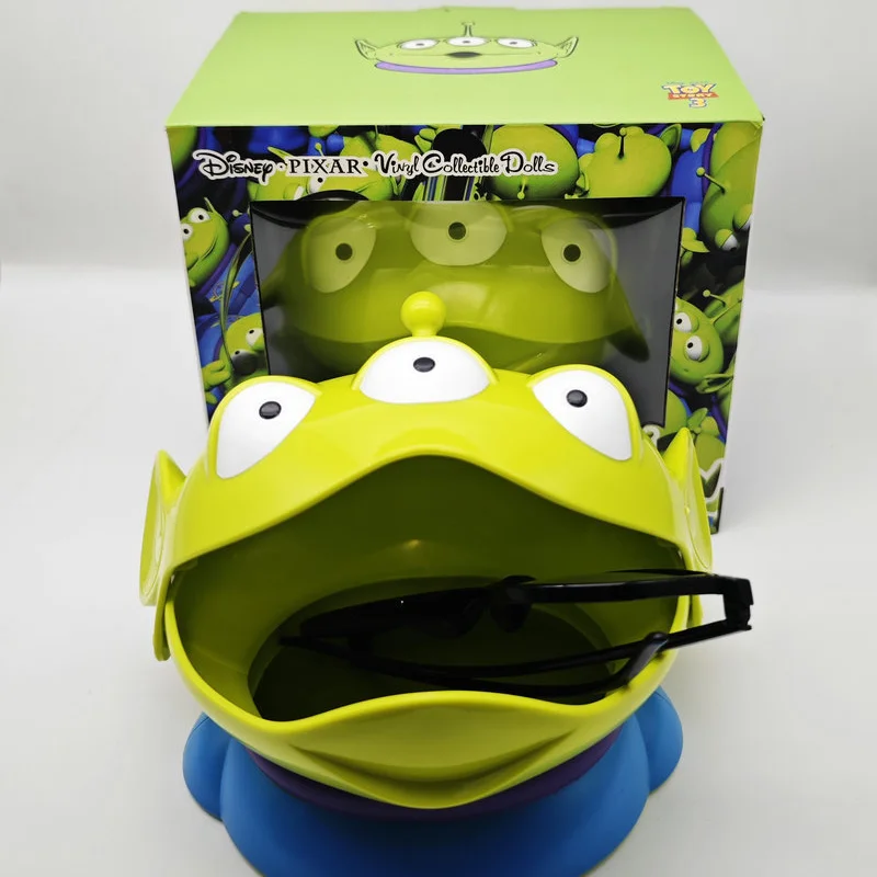 Anime Toy Story Alien Big Mouth Key Storage Box Statue ornamenti Desktop Cartoon Cute Figure regalo di natale