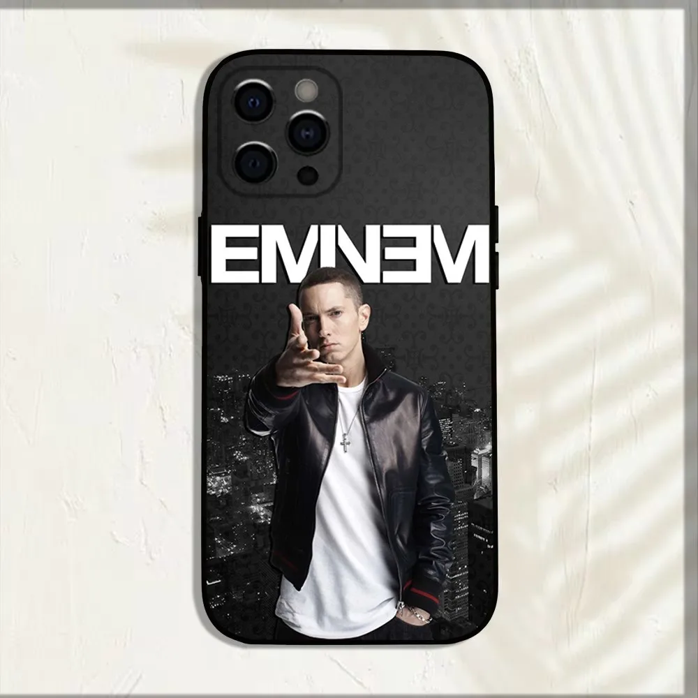 Rapper E-Eminem Phone Case For iPhone 16,15,14,13,12,11,Pro,X,XS,Max,XR,Plus,Mini Soft Black Cover