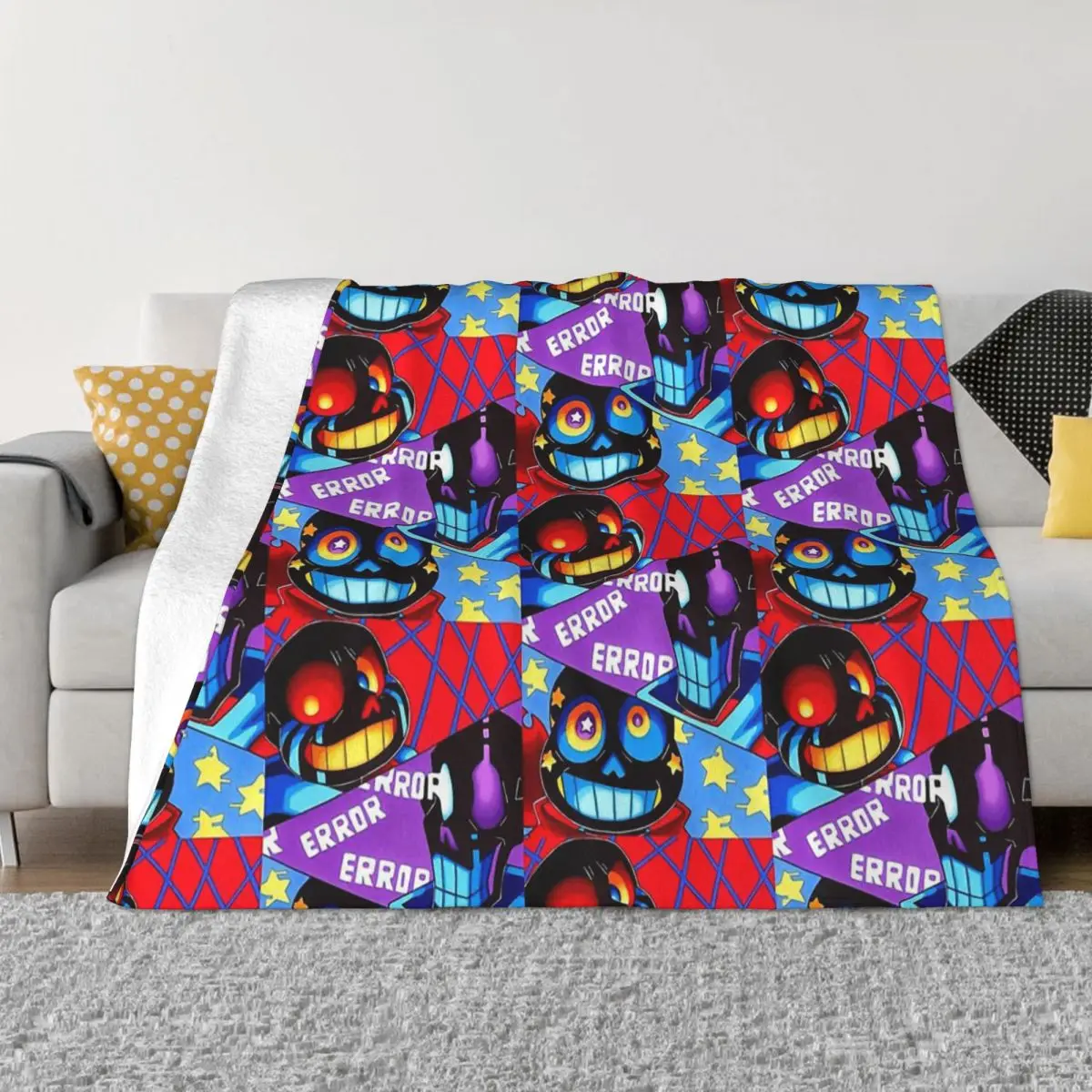 Undertale Frisk Flowey Toriel Sans Papyrus Blanket Flannel Errors Cozy Soft FLeece Bedspread