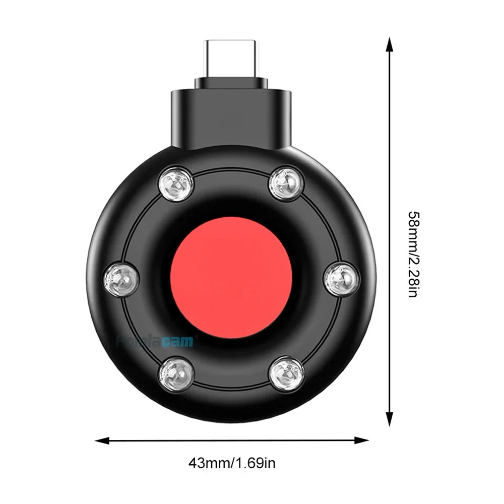 Detector inalámbrico portátil anticámara, alarma infrarroja para viajes al aire libre, alquiler de Hotel, Detector de teléfono USB tipo C S300