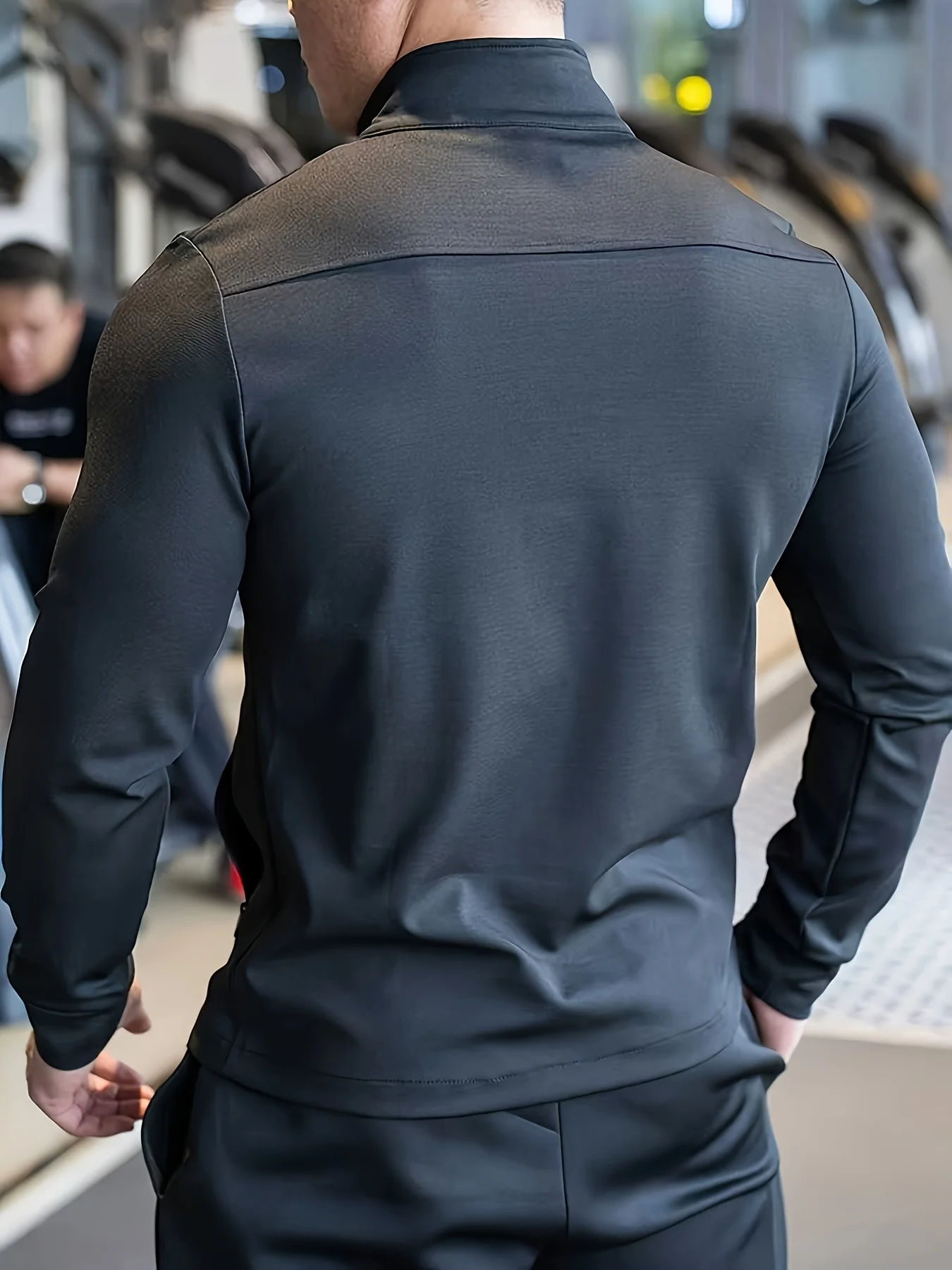Men's Quick Dry Breathable Half-Zip Stand Collar Long Sleeve T-Shirt for Gym Fitness Running Sport Top Regular Fit Multi Colors