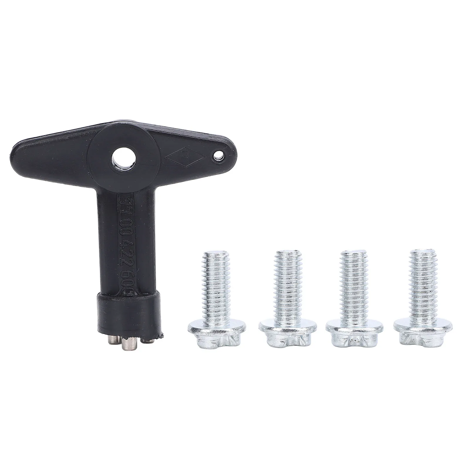 Wheel Center Cap Screws with Key 7700422600 Steel Sturdy Structure Wheel Center Cap Bolts Replacement for Megane Clio Scenic new