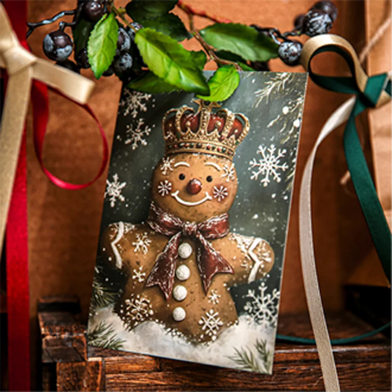 Mr. Paper Weihnachtskarten, Postkarten, 32 Blatt/Packung, süßer Schneemann, Katze, Vogelkarten, Familien-Weihnachtsdekoration, Geschenk für Freunde