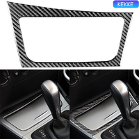 Carbon fiber Decal Gear Shift Panel Storage Box Cover Outline Border For BMW 1 Series E81 E82 E87 E88 2008-2013