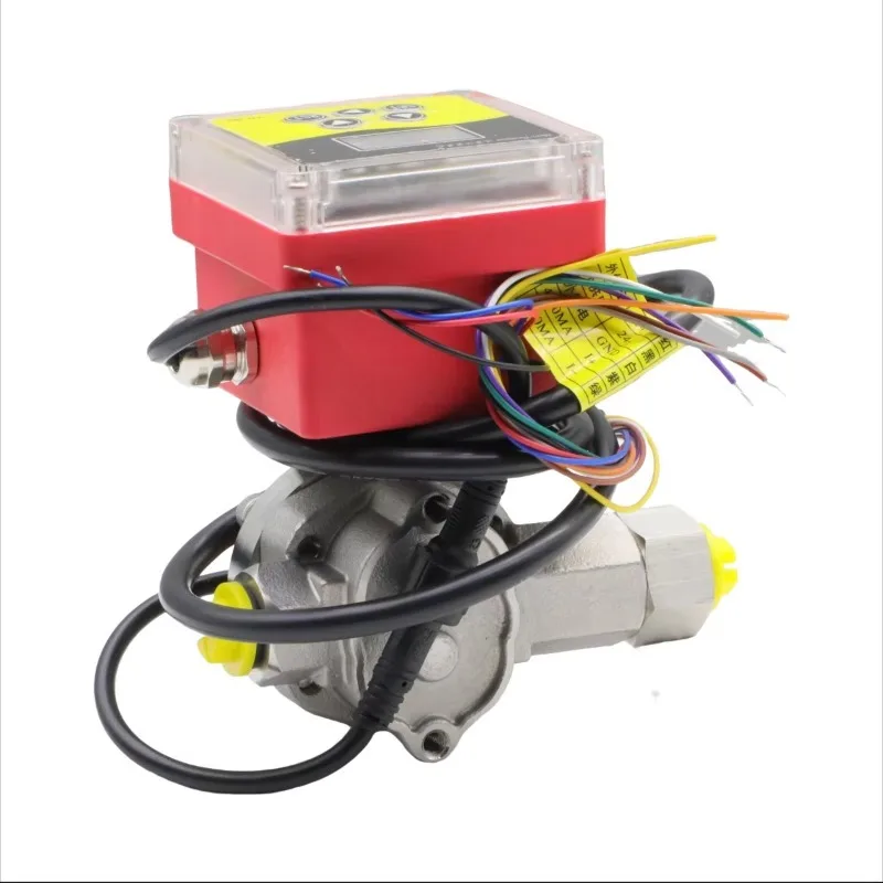 Precision Micro Gear Flow Meter for High Viscosity Liquids - Paint Adhesive Grease Oil Chemical Fluids Measurement Tool
