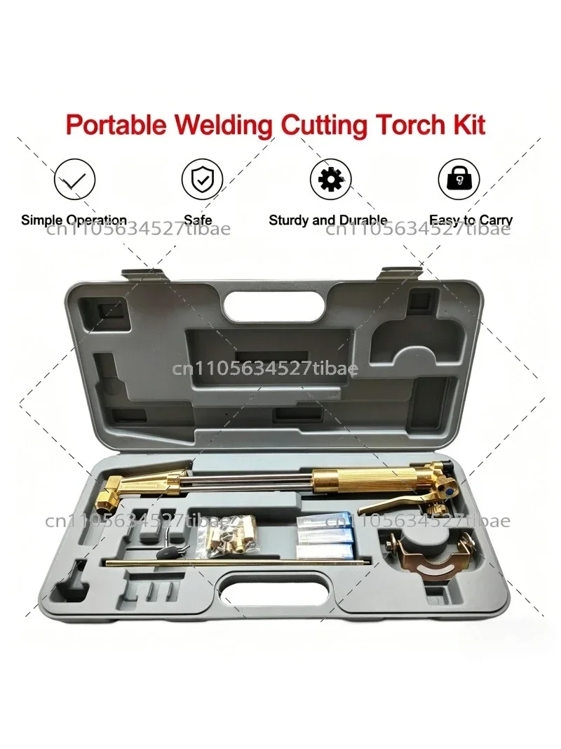 Portable Gas Cutting Torch Kit Oxygen Acetylene Propane Welding Heating Torch Set Industrial Use Durable High Performance