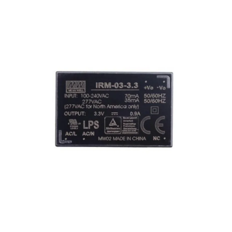 MEAN WELL Single Group Output Power Supply IRM-03 IRM-03-3.3 IRM-03-5 IRM-03-9 IRM-03-12 IRM-03-15 IRM-03-24 3W
