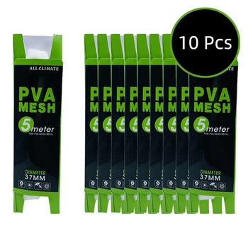 PVA 메쉬 수용성 잉어 낚시 pva 잉어 낚시, 5M 25mm 37mm, 10 개/로트 