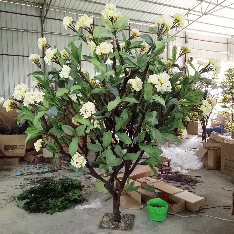 Guangzhou simulated egg flower tree indoor and outdoor decoration real wooden pole simulation feel egg flower fake flower tree