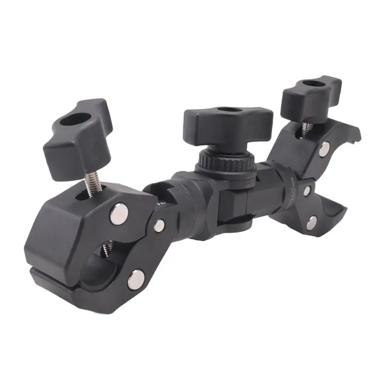 support-de-fixation-double-magic-clamp-pour-camera-gopro-insta-360-moniteur-lumiere-led-perche-a-selfie-support-de-moto