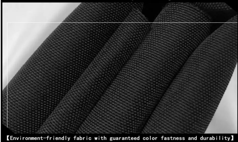 Thick Strong Cordura 1000D Black Nylon Ripstop PU Coating Fabric, Outdoor Clothing Bag Cloth, Anti-tear Short-time Waterproof