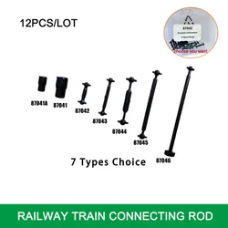 12pcs/lot HO Scale 1:87 ABS Plastic Coupler Connector Train Accessories Motor Drive Rod Train Model Connecting Rod