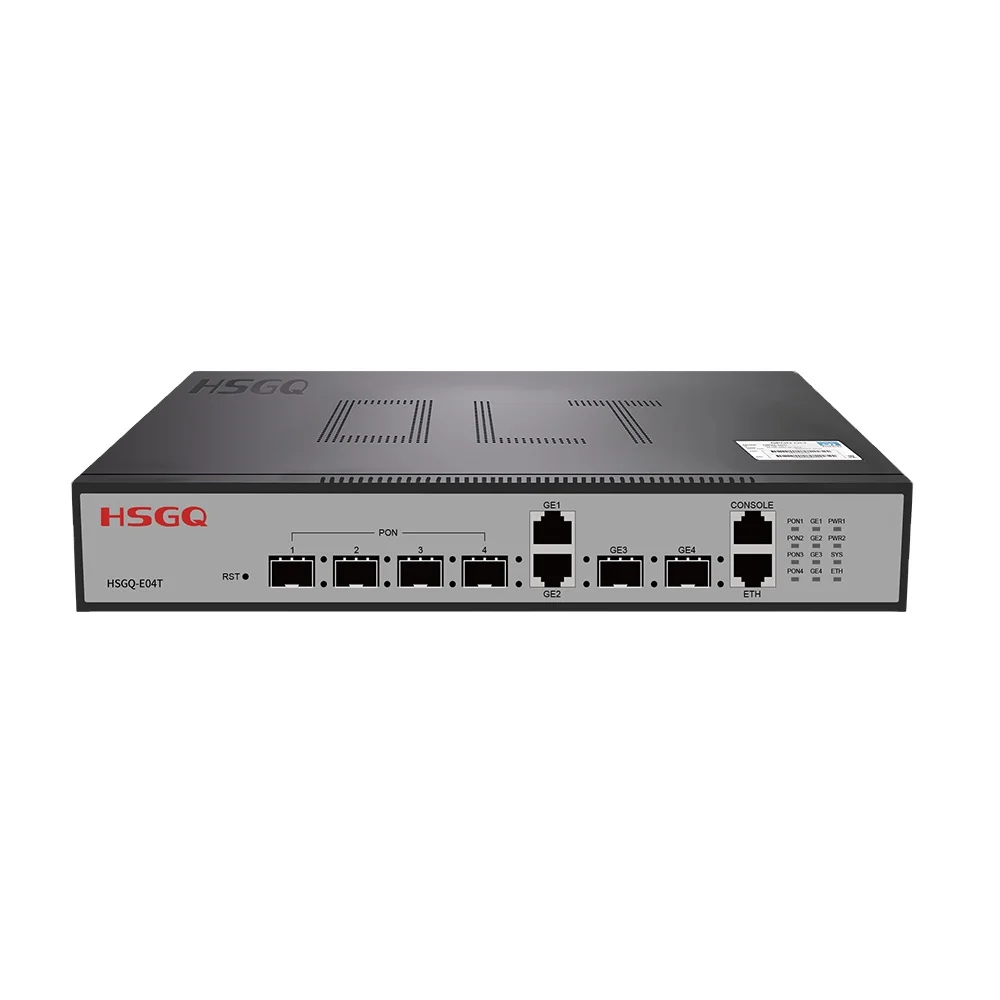 

HSGQ-E04T Epon 4 ports olt V1600D4-L Iptv mikrotik router fiber optic optical fiber10g ftth switch used olt Epon switch poe