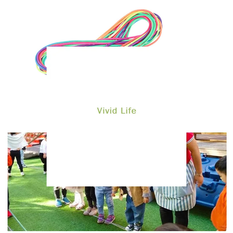 New Sale 1 PC Kids Skipping Rope Training Toys 5-10m Jump Rope Rubber Band Motion Toy Jumping Workout Exercise Nylon Girl Gift
