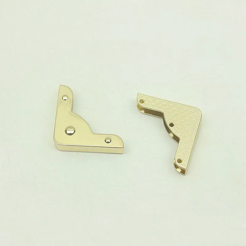 20Pcs 40mm Bag Corner with Screw Decoration Hardware Accessories for Handbag Edge Protection Metal Hook Buckle