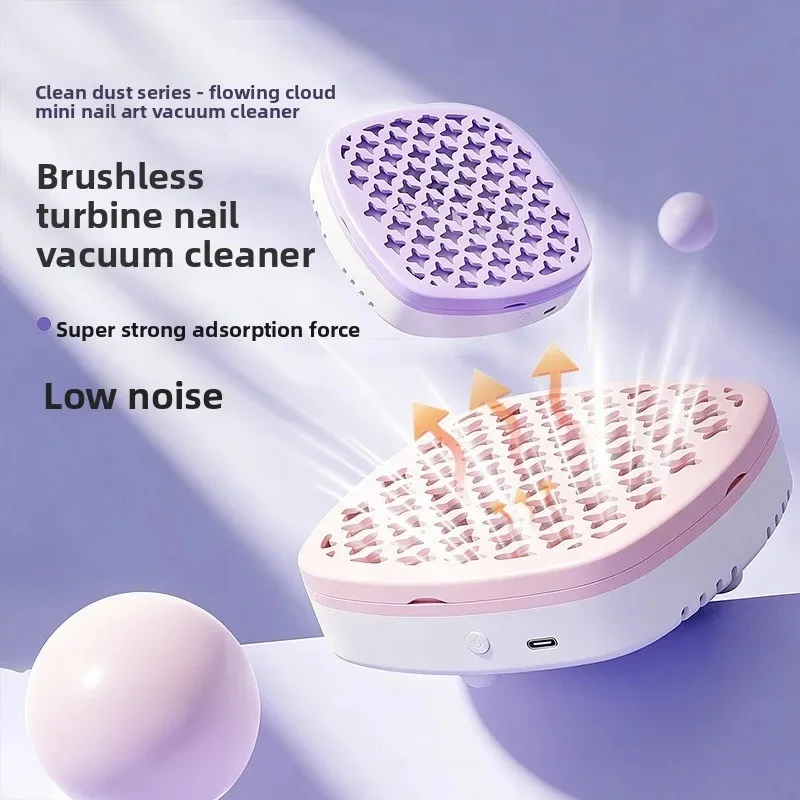 Mini Nail Dust Collector Extractor Fan For Manicure Machine Powerful Nail Vacuum Cleaner With Remove Paper Filter Nail Equipment