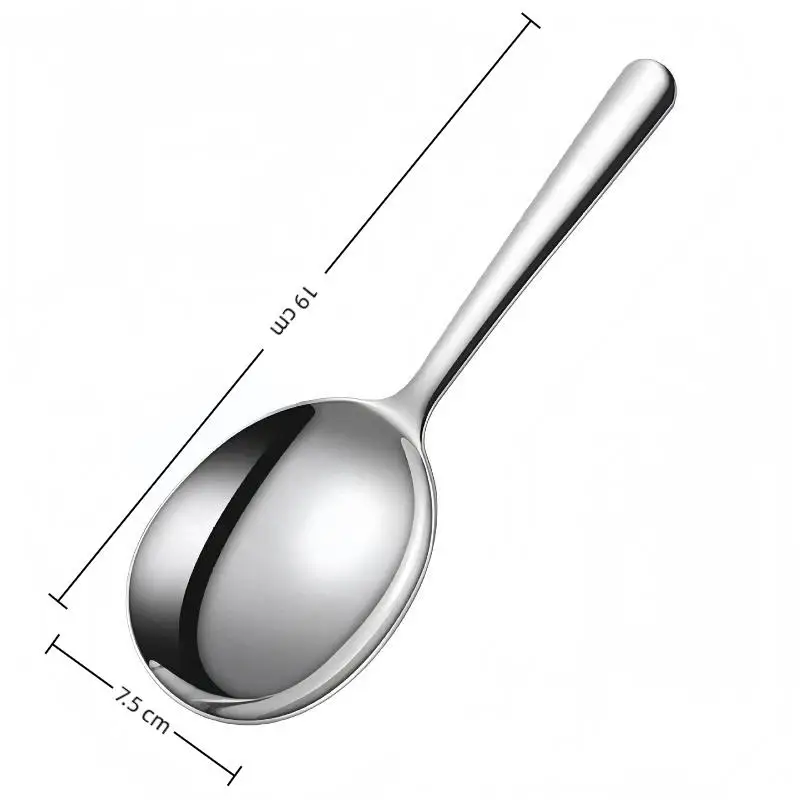 Stainless Steel Slotted Spoon And Soup Ladle Set Rust Resistant Thickened Handle For Home Kitchen Cooking Draining
