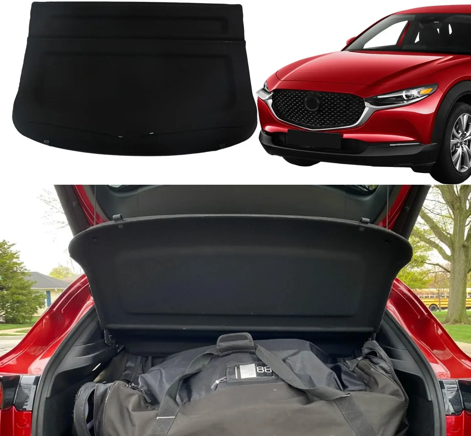 

Car Accessories Cargo Cover Tray Retractable Car Parcel Shelf For Mazda CX-30