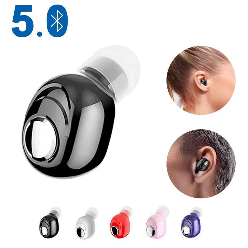 

Mini L16 Single Wireless Earbuds in Ear Bluetooth 5.0 Earphones Headset Hook Business Stereo Sound For iPhone Android Smartphone