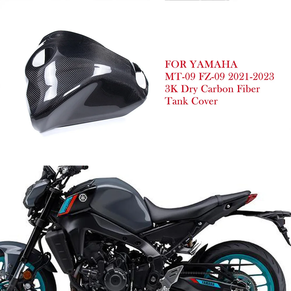 

For Yamaha MT-09 FZ-09 MT09 FZ09 2021 2022 2023 3K Dry Carbon Fiber Tank Cover Fairing Kits Motorcycle Accessories Surron Parts