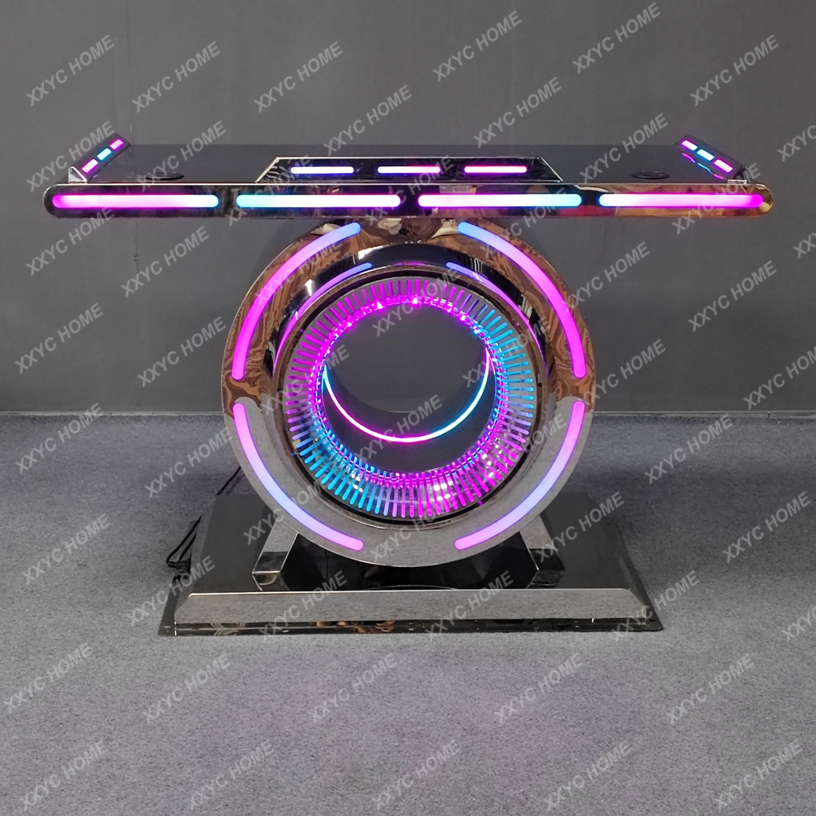 CX Customized box disc player table bar dj table ktv acrylic  luminous lift table
