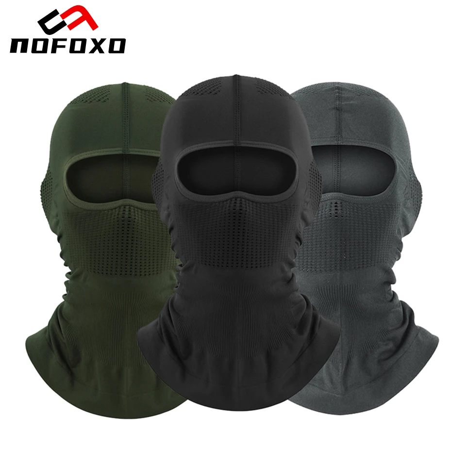 

Маска-балаклава NOFOXO для весны и лета, дышащая, высокоэластичная, для велоспорта, защиты от солнца, для активного отдыха, головной убор