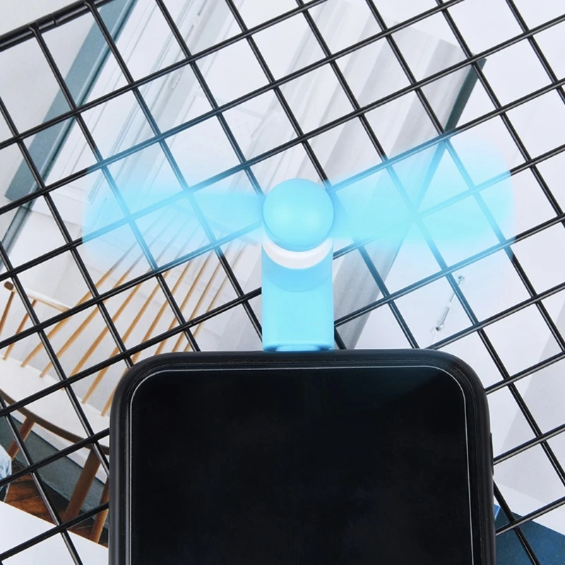 Mini ventola raffreddamento micro USB per ventole raffreddamento OTG Type-C USB per telefoni cellulari