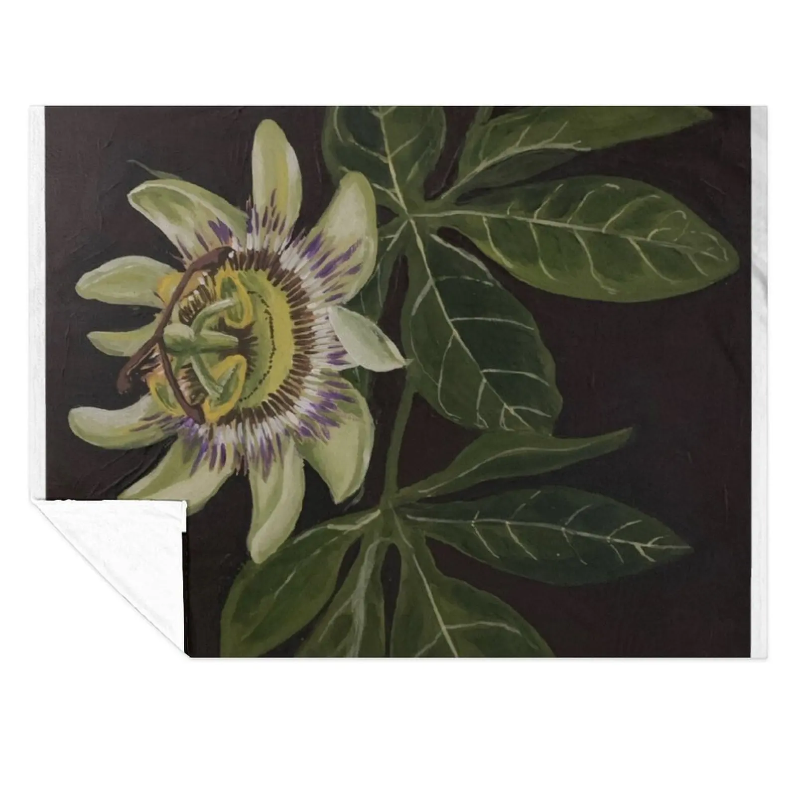 

Passiflora Throw Blanket for sofa Polar sofa bed Blankets