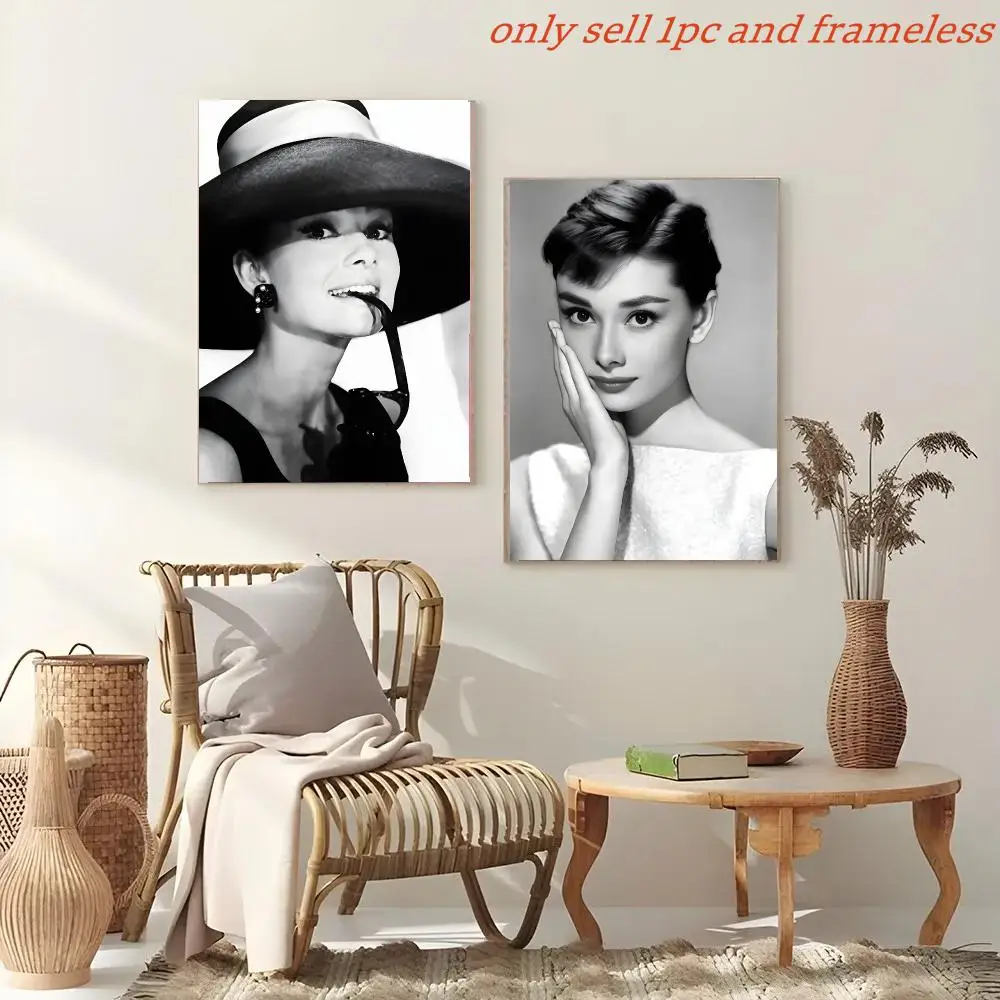 A-Audrey H-hepburn Actor Poster Painting And Print Wall Art Picture For Home Room Decor Gifts