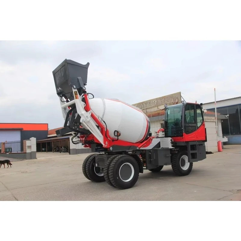 YG High Quality Self-Loading Articulated Concrete Mixer Truck for Steep Rugged Terrains Swappable Engine for Construction Farm