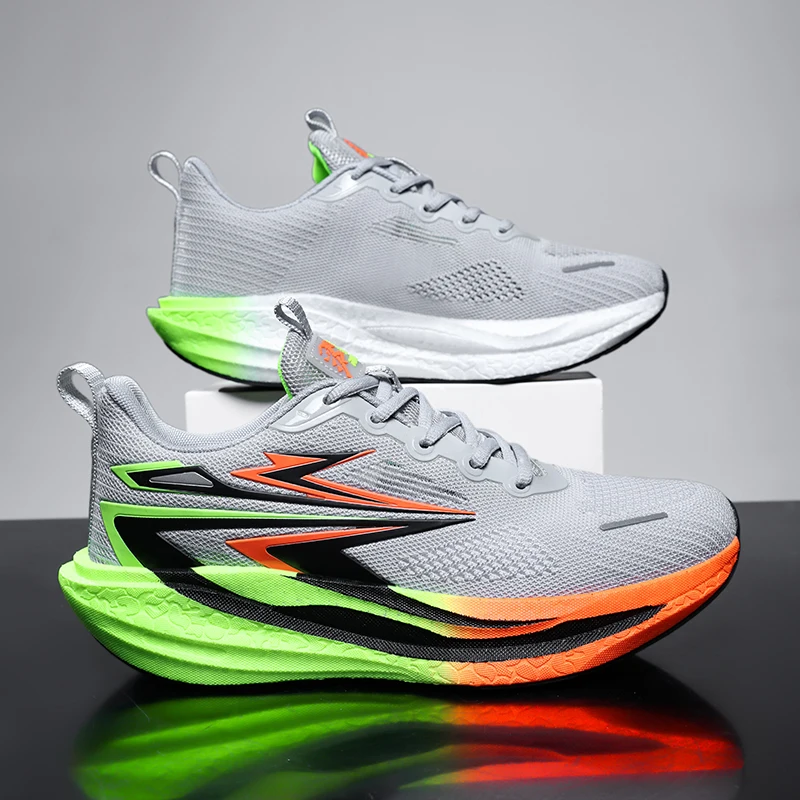 

Men Sports Running Shoes Casual Marathon Breathable Lightweight Women's Comfortable Athletic Nonskid Walking Sneakers Outdoors