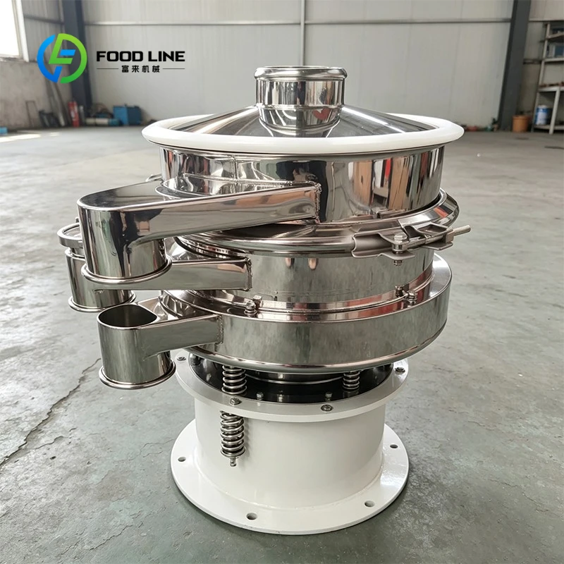 Customized Automatic Powder Sieving Machine Vibrating Industrial Flour Sifter Sieve Commercial Vibro Sieveter Screening Machine