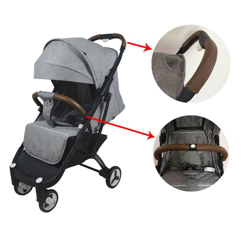 

Baby Stroller Accessories For Baby Yoya Plus Pram Armrest Handle Covers Pu Protective Case Cover For Wheelchairs