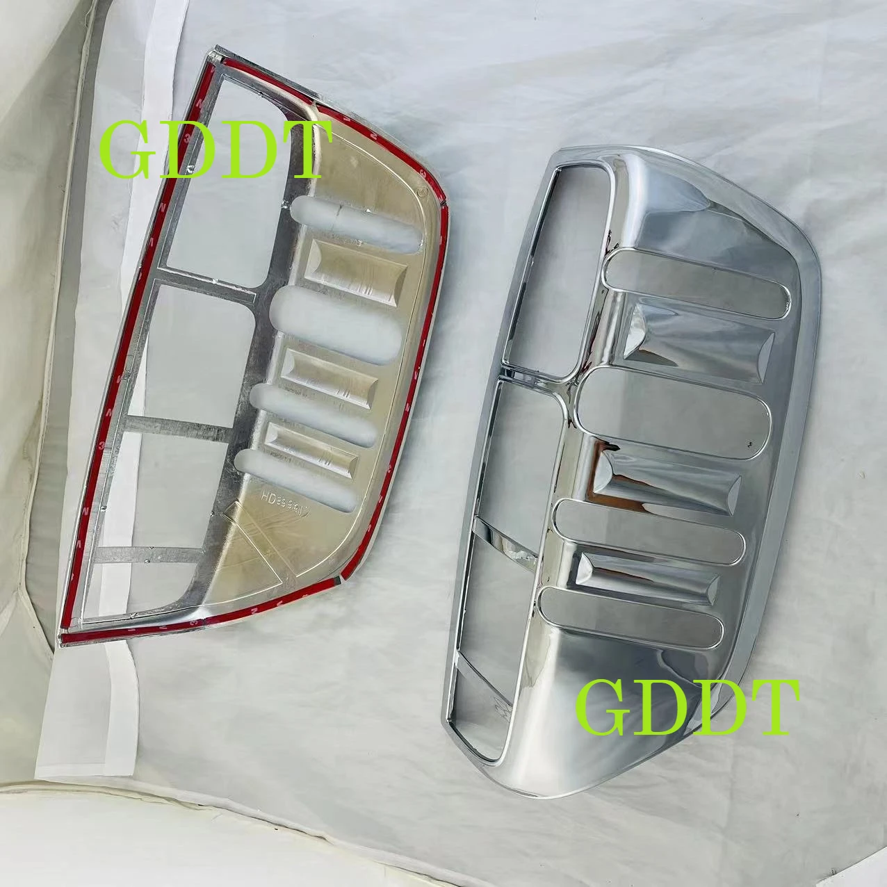 1 Pair Chrome or Black Tail Light Cover Trim for Nissan Navara D40 Frontier 2007-2014 Rear Lamp Decorative Frame