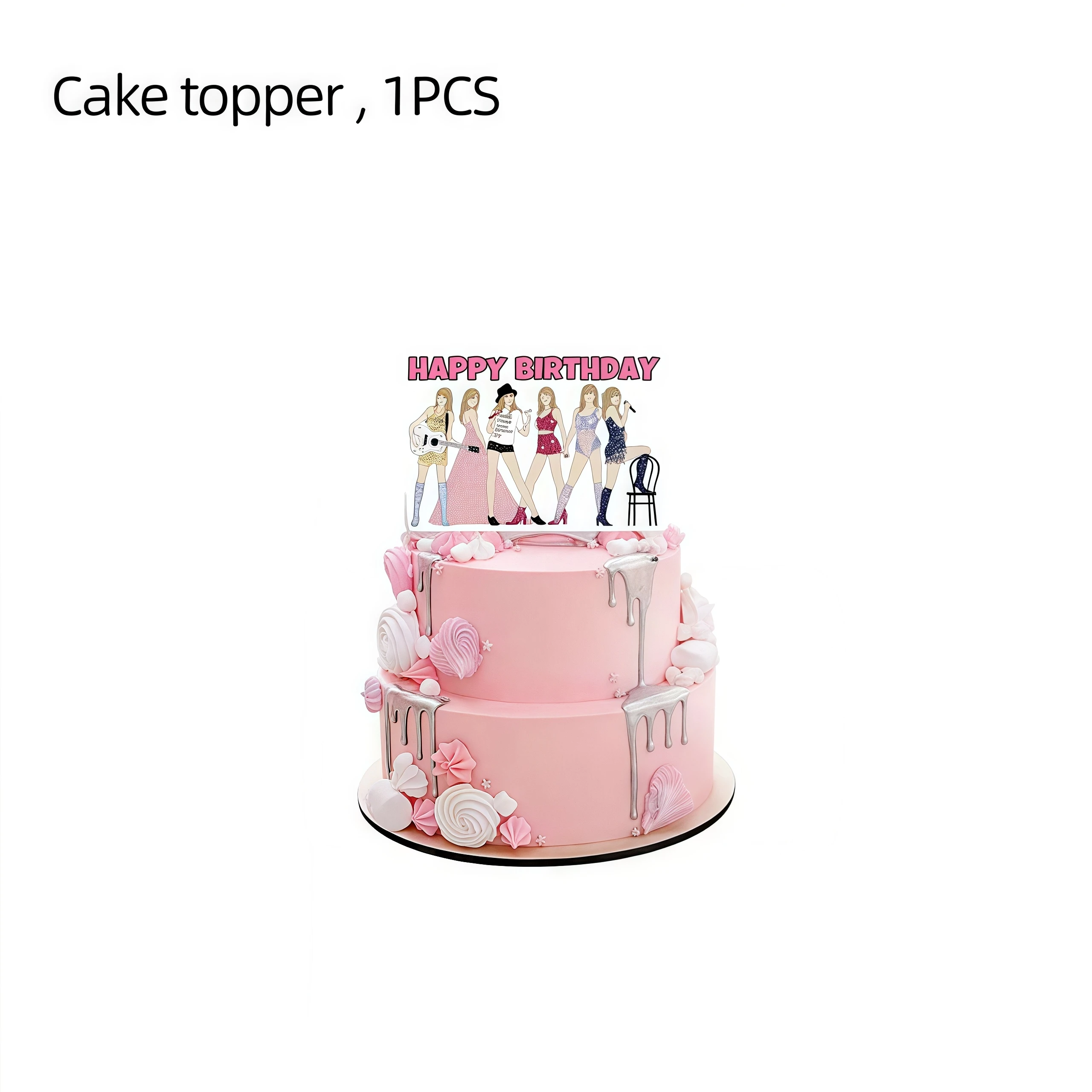 Star Singer Taylored Geburtstag Party Dekor Geschirr Tasse Teller Serviette Sänger Fans Mädchen zugunsten Baby Dusche Dekoration Party Supplie – Detail 15