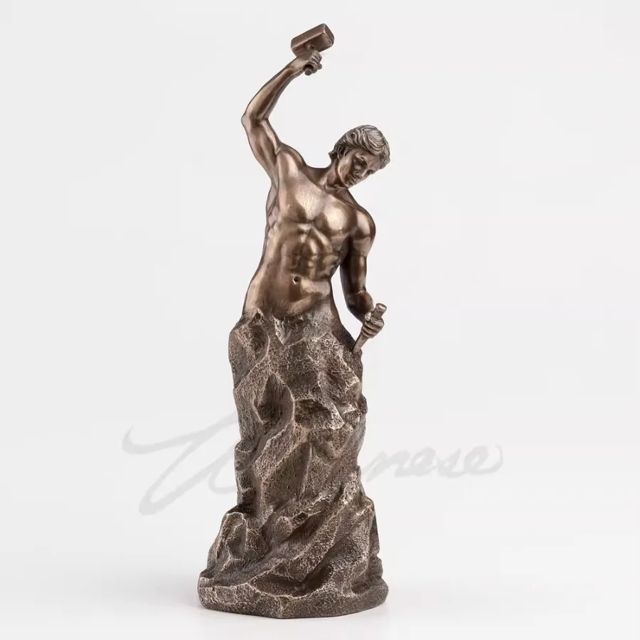 Creative Abstract Body Art Sculpture Home Decor Nude Self Sculpting Inspirational Figure Resin Statue People Figurine