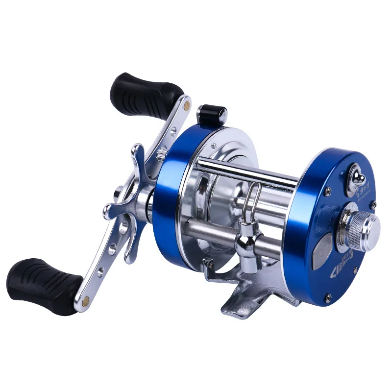 

Outdoor Fishing Metal Right Hand Drum Full Metal Blue Fishing Wheel 9+1 Axis BF50 Series Blue Fishing Wheel Sea Fishing