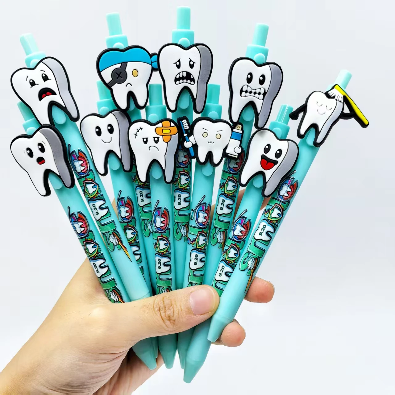 

8pcs/14pcs World Tooth Love Day theme Ballpoint pen, dentist's special record pen, tooth Care gift pen
