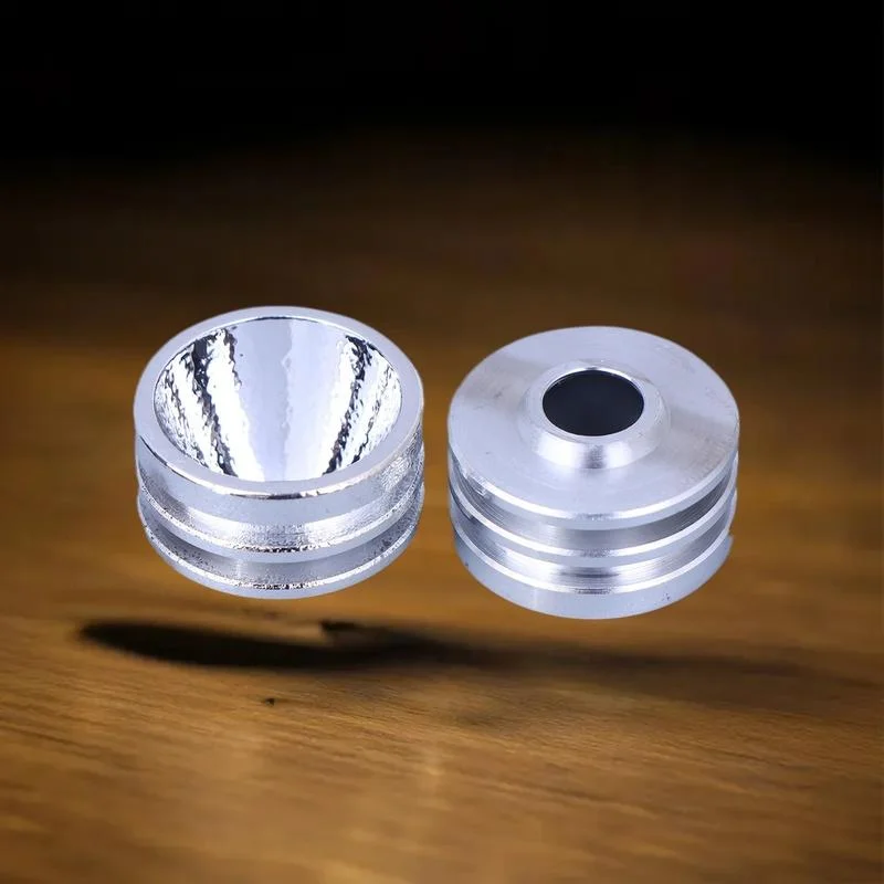 1 PCS S5 20mm Smooth Reflector Flashlight Reflective Cup Reflector Bow Smooth Orange Peel LED Hole 7mm
