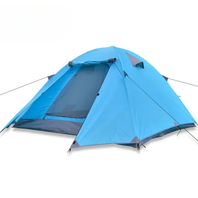 1-2 Person Compact Oxford Fabric Tent Lightweight All-Season Camping 210T Polyester for Hiking Backpacking Outdoor Trips
