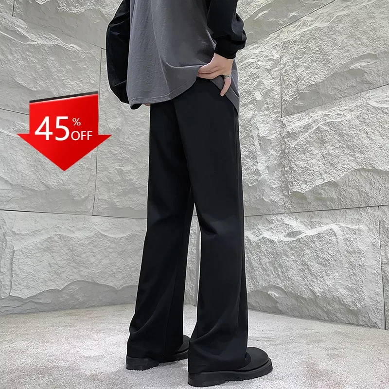 Y2K Ruffian handsome pant fashion brand wide leg suit pants streetwear men clothing formal pants for men костюм мужской классика