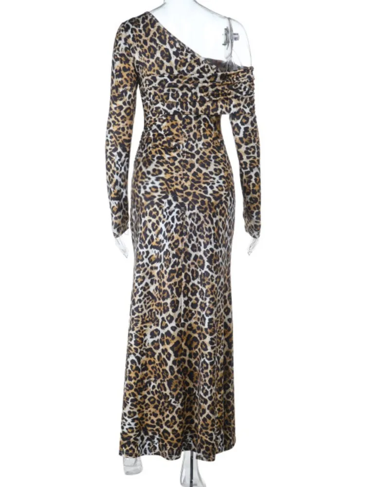 Fora do ombro vestido lápis feminino outono tendência manga longa sexy elegante festa de noite magro estiramento maxi bodycon vestidos 2025