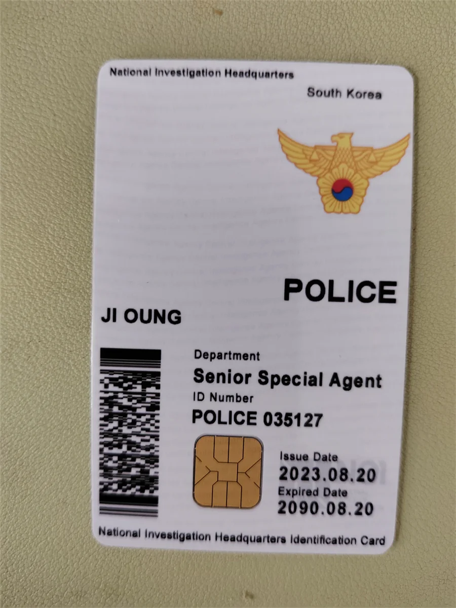 

Customized COS Identity Prop Card by the Korean Investigation Bureau