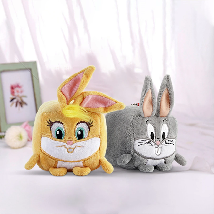 Looney Tunes Bugs Bunny Plush Key Chain Toy Pendant Tweety Bird Lola Bunny Keychain Key Ring Anime Figures Movie Doll Toys Gifts