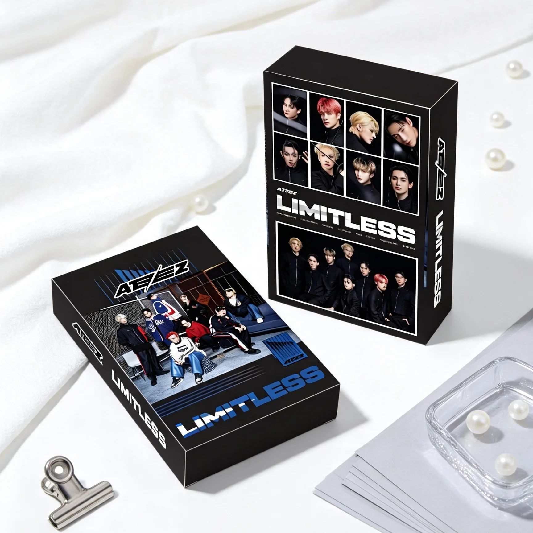 55pcs Idols ATEZ Photocards Limitless Cards Hongjoong Seonghwa Yunho Yeosang San Mingi Wooyoung Jongho Box Cards