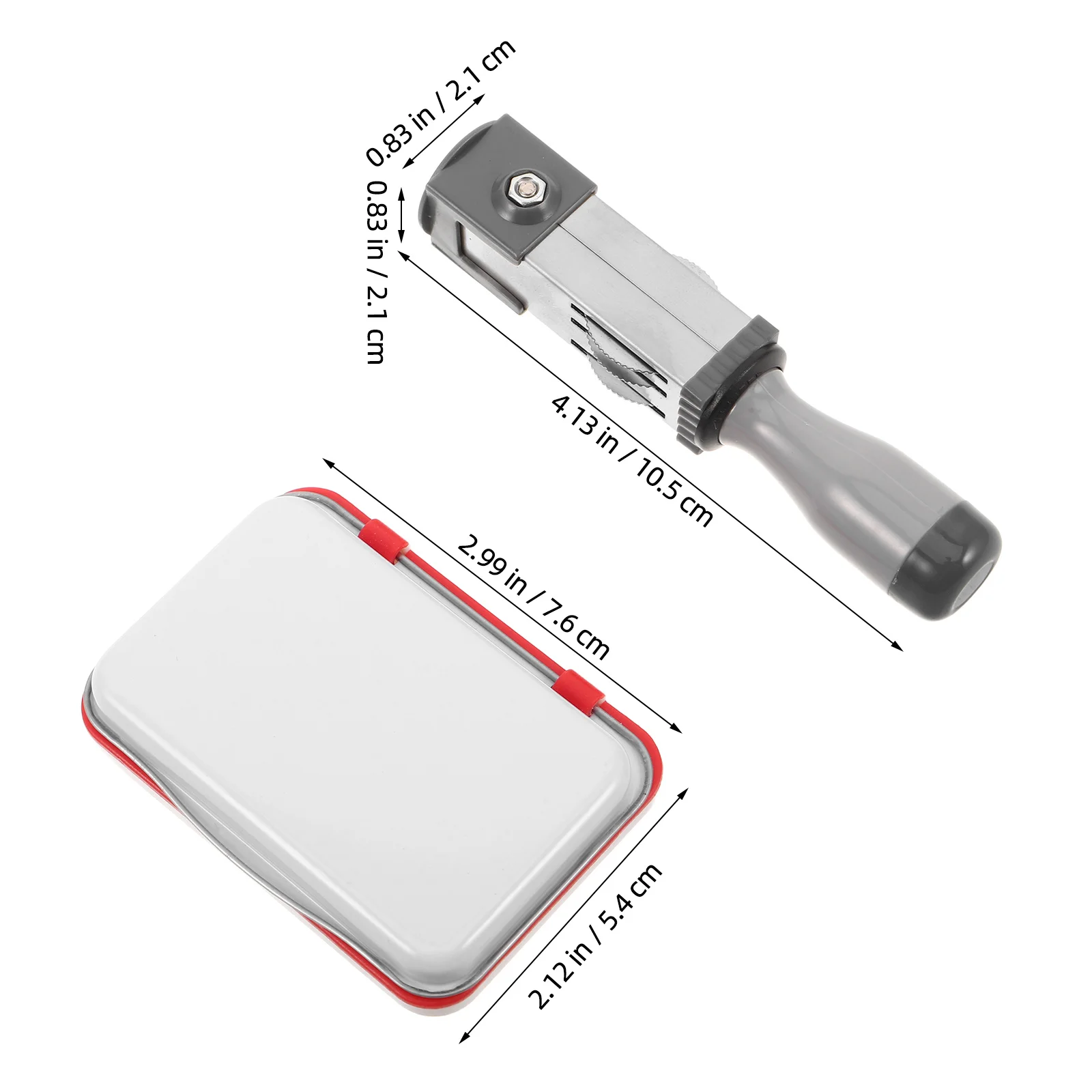 Tampon de Date auto-encreur, Compact et réglable, pour empreintes claires sur les fichiers, certificats, affaire, 1 ensemble, 1 ensemble