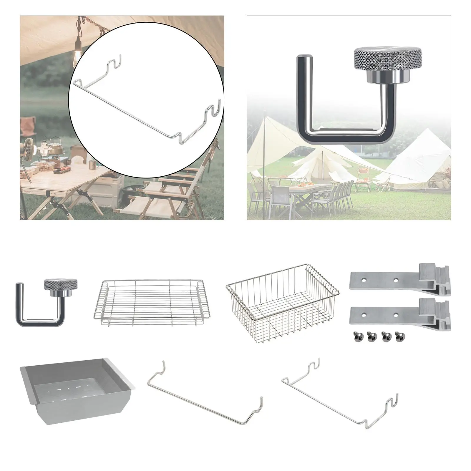 Picnic Table Parts Camping Camp Kitchen Stainless Steel Hiking Spare Parts