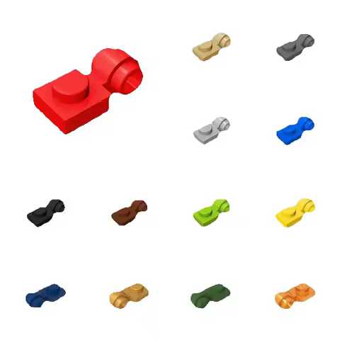 50pcs 4081 Modified 1x1 Building Blocks With Light Attachment Bricks Particle Puzzle Idea Toys Children Birthday Kid Gifts