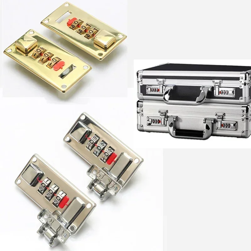password lock zinc alloy Embedded password locking of leather Cosmetic case wooden box suitcase anti-theft Suitcase Accessories